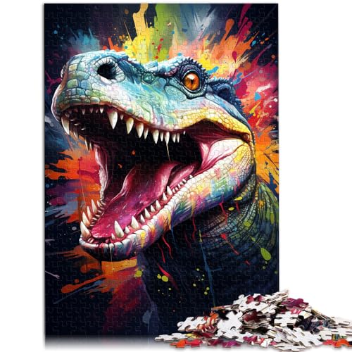 1000-teiliges Puzzle für Erwachsene, farbenfrohes Fantasiekrokodil, anspruchsvolles Spiel, Lernspiel für Geburtstag, Weihnachten, 50 x 75 cm von SYUNFEI