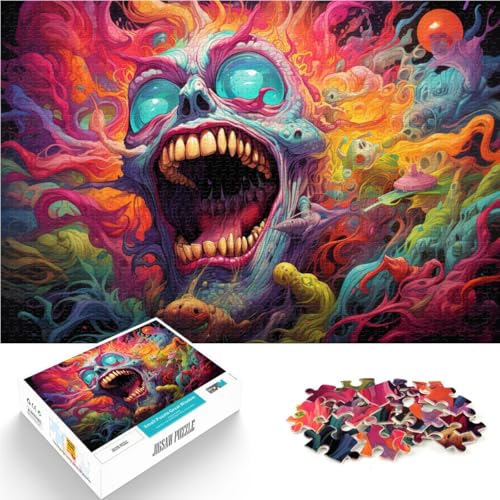 Puzzle mit 1000 Teilen für Erwachsene, Fantasy-Monster-Kunst, Heimdekoration, Puzzle mit passendem Poster und Quizblatt, 26x38cm Puzzle mit 1000 Teilen für Erwachsene, Fantasy-Monster-Kunst, Heimdekoration, Puzzle mit passendem Poster und Quizblatt, 26x38cm von SYUNFEI
