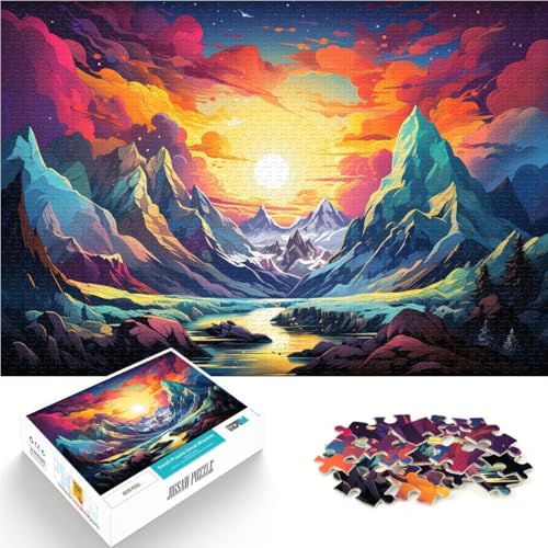 Puzzle für Erwachsene, 1000 Teile, Polarkreis, Spielzeug, Denkspiel, Herausforderung für die Gehirnintelligenz, süchtig machendes Spielzeug,38x52cm, für Teenager ab 14 Jahren von SYUNFEI