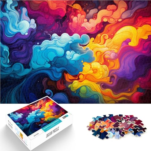 Puzzle für Erwachsene, 1000 Teile, Farbkunst, Spielspielzeug, Lernspiel zum Geburtstag, Weihnachten, 10,27 x 14,96 Zoll Puzzle für Erwachsene, 1000 Teile, Farbkunst, Spielspielzeug, Lernspiel zum Geburtstag, Weihnachten, 10,27 x 14,96 Zoll von SYUNFEI