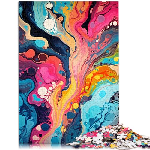 Puzzle für Erwachsene, 1000 Teile, Farbkunst der Malerei, Heimdekoration, Puzzle, Spielzeug, Weihnachts- und Geburtstagsgeschenk, 50 x 75 cm, von SYUNFEI