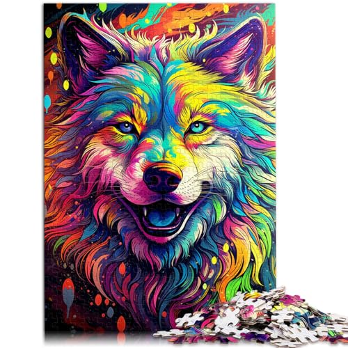 Puzzle für Erwachsene, 1000 Teile, Wolf malen, Familienspaß-Puzzle, ganze Familie, 26x38cm, für 14-Jährige Puzzle für Erwachsene, 1000 Teile, Wolf malen, Familienspaß-Puzzle, ganze Familie, 26x38cm, für 14-Jährige von SYUNFEI