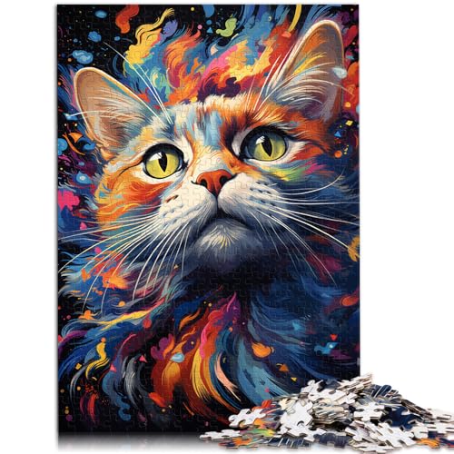 Puzzle für Erwachsene, 1000 Teile, Farbzeichnung, Katzenspielzeug, Denkspiel, geeignet als Schreibtischdekoration, 50 x 75 cm, für Teenager ab 14 Jahren Puzzle für Erwachsene, 1000 Teile, Farbzeichnung, Katzenspielzeug, Denkspiel, geeignet als Schreibtischdekoration, 50 x 75 cm, für Teenager ab 14 Jahren von SYUNFEI