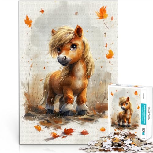 Puzzle für Erwachsene, 1000 Teile, süßes Babypony, anspruchsvolles Spiel, Lernspiel für Geburtstag, Weihnachten,50x75cm, für Teenager ab 14 Jahren von SYUNFEI