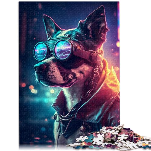 2000-teiliges Puzzle für Erwachsene, futuristische Katze, Lernspiele, Heimdekoration, Puzzle, 27,56 x 39,37 Zoll, Weihnachts Geschenke von SYUNFEI