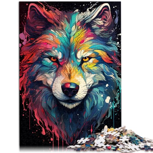 Puzzle für Erwachsene, 1000 Teile, Wolf, pädagogisches Spielzeug zum Stressabbau, tolle Geschenke und Spielzeuge, 19,7 x 29,5 Zoll, von SYUNFEI