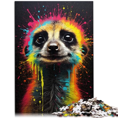 1000-teiliges Puzzle für Erwachsene, Erdmännchen, farbenfrohes Lernspielzeug, ganze Familie, 50 x 75 cm 1000-teiliges Puzzle für Erwachsene, Erdmännchen, farbenfrohes Lernspielzeug, ganze Familie, 50 x 75 cm von SYUNFEI