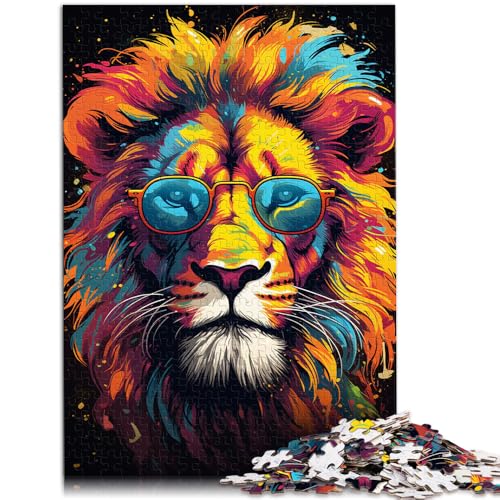 1000-teiliges Puzzle für Erwachsene, Fantasie-Brillenlöwe, Lernspielzeug, tolles, 38x52cm, für Teenager ab 14 Jahren 1000-teiliges Puzzle für Erwachsene, Fantasie-Brillenlöwe, Lernspielzeug, tolles, 38x52cm, für Teenager ab 14 Jahren von SYUNFEI