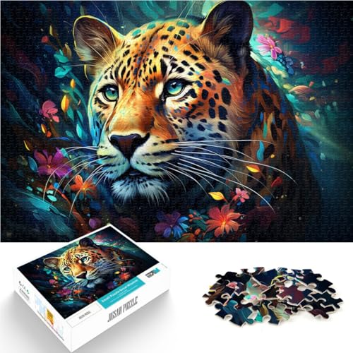 Puzzle 1000 Teile für Erwachsene, Tiger, Stressabbau-Spielzeug, hilft dem Gehirn, süchtig machendes Spielzeug zu trainieren und Geduld zu fördern, 19,7 x 29,5 Zoll von SYUNFEI