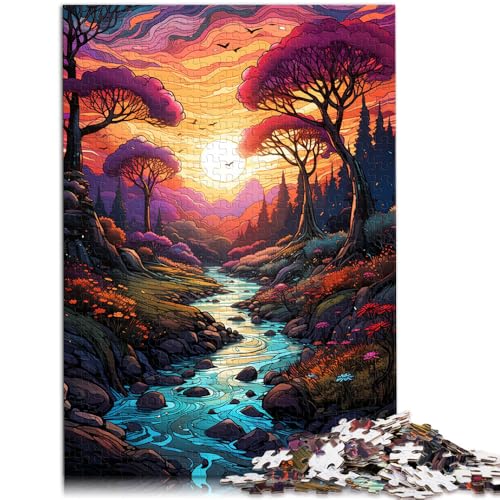 Puzzle 1000 Teile für Erwachsene Fantasiewald Familienspaß Spiele ganze Familie38x52cm für 14-Jährige von SYUNFEI