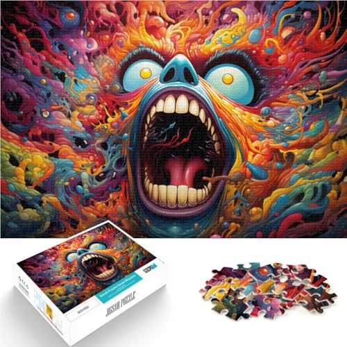 1000-teiliges Puzzle für Erwachsene, Fantasy-Monster-Kunst, Heimdekorationspuzzle, Weihnachtswunschliste mit Weihnachtsmann,38x52cm, für 14-Jährige 1000-teiliges Puzzle für Erwachsene, Fantasy-Monster-Kunst, Heimdekorationspuzzle, Weihnachtswunschliste mit Weihnachtsmann,38x52cm, für 14-Jährige von SYUNFEI