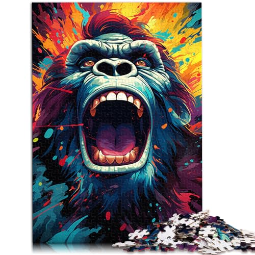 Puzzle 1000 Teile für Erwachsene, Malen, Orang-Utan, Lernspielzeug, Weihnachtspuzzle, Geschenke,38x52cm, für Teenager ab 14 Jahren von SYUNFEI