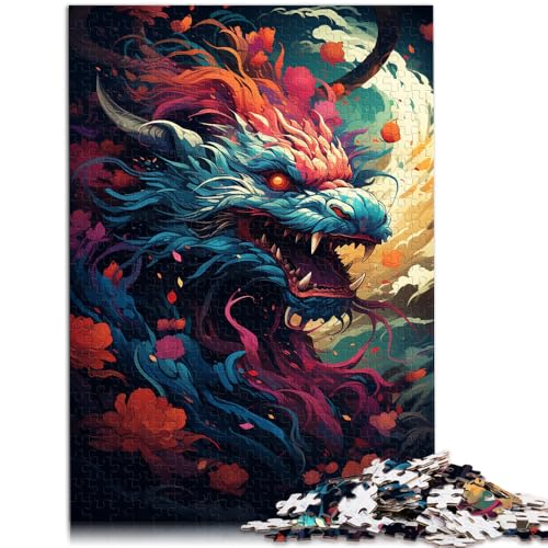 Puzzle mit 1000 Teilen für Erwachsene, Drachen zum Ausmalen, Stressabbau-Spielzeug mit passendem Poster und Quizblatt,38x52cm, für Teenager ab 14 Jahren Puzzle mit 1000 Teilen für Erwachsene, Drachen zum Ausmalen, Stressabbau-Spielzeug mit passendem Poster und Quizblatt,38x52cm, für Teenager ab 14 Jahren von SYUNFEI