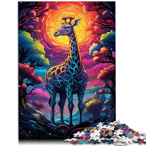 Puzzle 1000 Teile für Erwachsene, buntes Giraffen-Lernspielzeug, Lernspiel für Geburtstag, Weihnachten,38x52cm Puzzle 1000 Teile für Erwachsene, buntes Giraffen-Lernspielzeug, Lernspiel für Geburtstag, Weihnachten,38x52cm von SYUNFEI