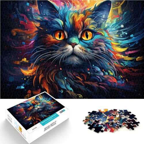 Puzzle mit 1000 Teilen für Erwachsene, Lernspielzeug zum Lernen von Katzenkunst, ganze Familie, 50 x 75 cm, für Teenager ab 14 Jahren Puzzle mit 1000 Teilen für Erwachsene, Lernspielzeug zum Lernen von Katzenkunst, ganze Familie, 50 x 75 cm, für Teenager ab 14 Jahren von SYUNFEI