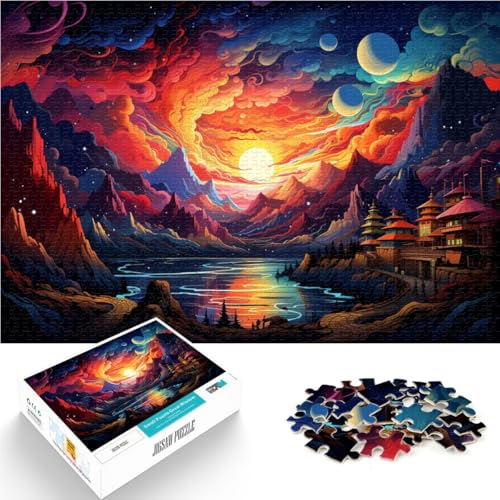 2000-teiliges Puzzle für Erwachsene, Landschaft, entspannendes, intellektuelles Lernspielzeug, fördert die Liebe zwischen Paaren, 70 x 100 cm von SYUNFEI