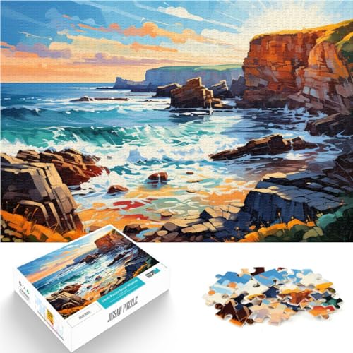 Puzzles für Erwachsene, Geschenke, Malen Sie die Küste von Cornwall aus, Puzzles für Erwachsene, 1000 Teile, 14,96 x 20,47 Zoll, Kartonpuzzles für Jugendliche und Erwachsene, Cartoon-Puzzle Puzzles für Erwachsene, Geschenke, Malen Sie die Küste von Cornwall aus, Puzzles für Erwachsene, 1000 Teile, 14,96 x 20,47 Zoll, Kartonpuzzles für Jugendliche und Erwachsene, Cartoon-Puzzle von SYUNFEI