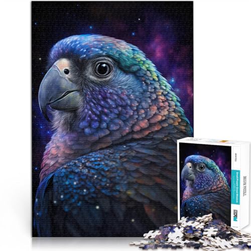 1000-teiliges Puzzle für Erwachsene, Papageien-Galaxie, Lernspielzeug, einzigartige Geburtstags, 50 x 75 cm, für Teenager ab 14 Jahren von SYUNFEI