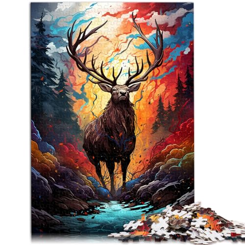 Puzzle 1000 Teile für Erwachsene, Elch-Spielzeug zum Stressabbau. Hilft dem Gehirn, süchtig machendes Spielzeug zu trainieren und Geduld zu fördern. 14,96 Zoll x 20,47 Zoll von SYUNFEI