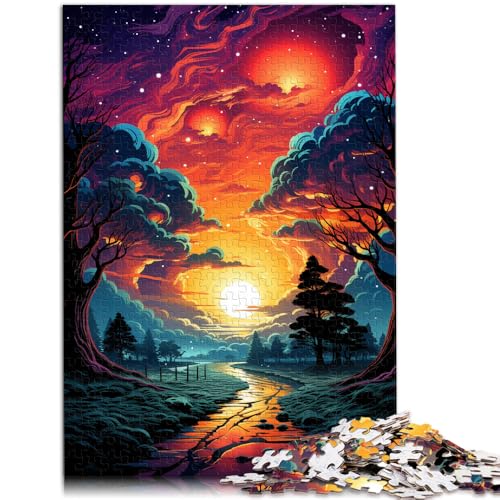 1000-teiliges Puzzle für Erwachsene, Neonlandschaft, Stressabbau-Spielzeug, Herausforderung für die Gehirnintelligenz, süchtig machendes Spielzeug,38x52cm, für 14-Jährige 1000-teiliges Puzzle für Erwachsene, Neonlandschaft, Stressabbau-Spielzeug, Herausforderung für die Gehirnintelligenz, süchtig machendes Spielzeug,38x52cm, für 14-Jährige von SYUNFEI
