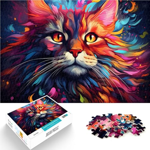 Puzzle Erwachsene, 2000 Teile, Katzenkunst, Spielzeug, Denkspiel, Herausforderung die Gehirnintelligenz, süchtig machendes Spielzeug, 70 x 100 cm, Teenager ab 14 Jahren von SYUNFEI
