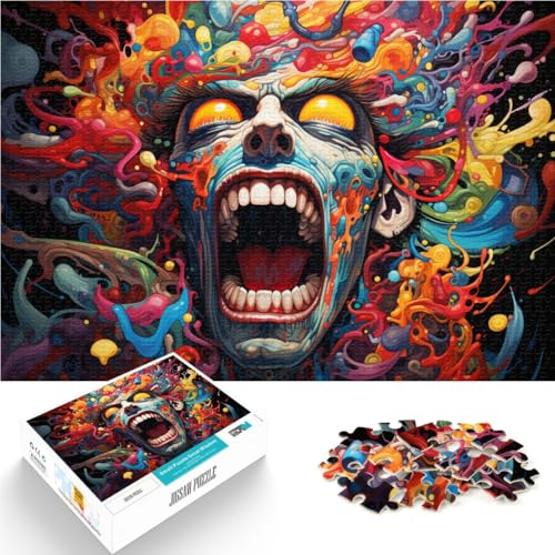 Puzzle für Erwachsene, 1000 Teile, Kunst, Lernen, Lernspielzeug, Familienspiele, einzigartige Geburtstags, 10,27 x 14,96 Zoll von SYUNFEI