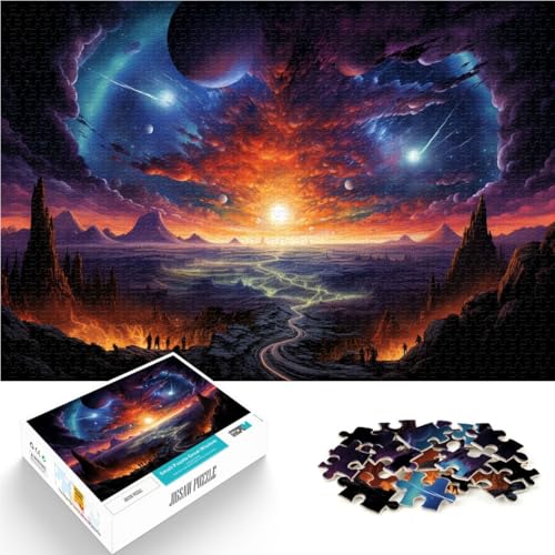 Puzzle für Erwachsene, 2000 Teile, Landschaft des Weltuntergangs, anspruchsvolles Spiel, EIN Kunstwerk, 70 x 100 cm, geeignet für Jugendliche ab 14 Jahren von SYUNFEI