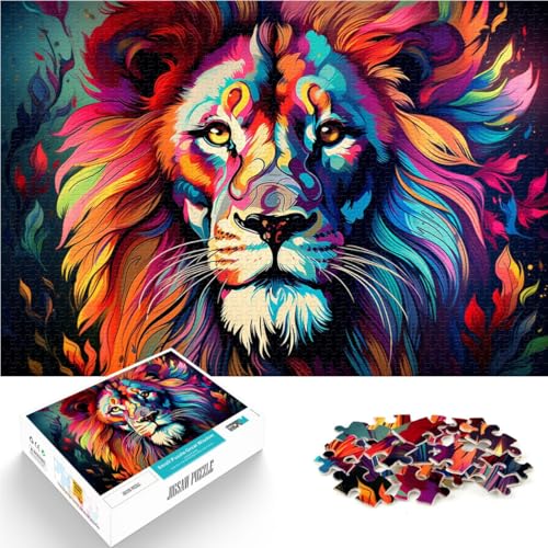 Puzzle für Erwachsene, 1000 Teile, Löwenmalerei, Lernspielzeug, Familienspiele, Geschenke für Freunde und Familie, 14,96 x 20,47 Zoll Puzzle für Erwachsene, 1000 Teile, Löwenmalerei, Lernspielzeug, Familienspiele, Geschenke für Freunde und Familie, 14,96 x 20,47 Zoll von SYUNFEI