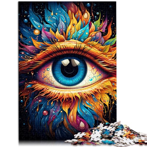 Puzzle für Erwachsene, 1000 Teile, Malen, farbige Augen, Spielspielzeug für die Familie, Geschenk, stärkt die Liebe zwischen Paaren, 26x38cm Puzzle für Erwachsene, 1000 Teile, Malen, farbige Augen, Spielspielzeug für die Familie, Geschenk, stärkt die Liebe zwischen Paaren, 26x38cm von SYUNFEI