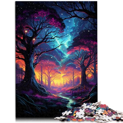 Puzzle für Erwachsene, 1000 Teile, Malen, Sternbaum, Spaß für die ganze Familie, 26 x 38cm, anspruchsvolles Puzzlespiel und Familienspiel Puzzle für Erwachsene, 1000 Teile, Malen, Sternbaum, Spaß für die ganze Familie, 26 x 38cm, anspruchsvolles Puzzlespiel und Familienspiel von SYUNFEI
