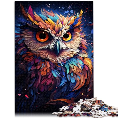 Puzzle für Erwachsene, 1000 Teile, Malen, Farbe, Tier, Eule, Lernspielzeug, Familienspiele, Geschenkideen, 10,27 x 14,96 Zoll, für 14-Jährige Puzzle für Erwachsene, 1000 Teile, Malen, Farbe, Tier, Eule, Lernspielzeug, Familienspiele, Geschenkideen, 10,27 x 14,96 Zoll, für 14-Jährige von SYUNFEI