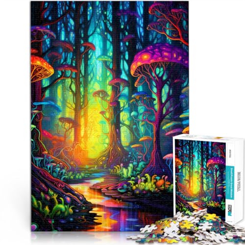 Puzzle für Erwachsene, 1000 Teile, Pilzwald-Puzzle, Geschenke ganze Familie, 50 x 75 cm, für 14-Jährige von SYUNFEI