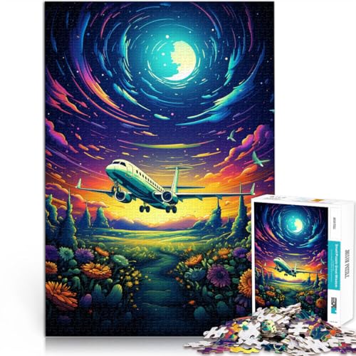 Puzzle für Erwachsene, 1000 Teile, Galaxie-Flugzeug, Denkspiel, Weihnachtswunschliste mit Weihnachtsmann,50x75cm, geeignet für Jugendliche ab 14 Jahren von SYUNFEI