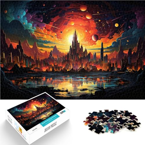 Puzzle für Erwachsene, 2000 Teile, Stadt-Puzzle, Denkspiel, jedes Teil ist einzigartig – anspruchsvolles Familienspiel, 60 x 100 cm, für Teenager ab 14 Jahren von SYUNFEI