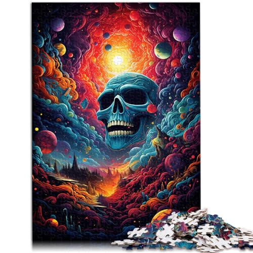 Puzzle für Erwachsene, 1000 Teile, Kunst, Totenkopfwelt, Denkspiel, Geburtstagsgeschenk, Wanddekoration, 26x38cm, für Teenager ab 14 Jahren von SYUNFEI