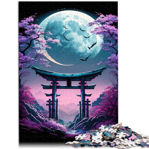 Puzzle für Erwachsene, 2000 Teile, Torri Gate Night Mountain, pädagogische Herausforderung, stärkt die Liebe zwischen Paaren, 70 x 100 cm, für Teenager ab 14 Jahren von SYUNFEI