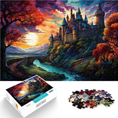 Puzzle für Erwachsene, 1000 Teile, Schloss Carcassonne, Spielzeug, Denkspiel, Lernspiel für Geburtstag, Weihnachten, 26x38cm Puzzle für Erwachsene, 1000 Teile, Schloss Carcassonne, Spielzeug, Denkspiel, Lernspiel für Geburtstag, Weihnachten, 26x38cm von SYUNFEI