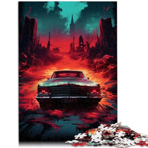 Puzzle für Erwachsene, 1000 Teile, Supernatural-Autospiel, Spielzeug, tolle Geschenke und Spielzeuge, 50 x 75 cm, für Teenager ab 14 Jahren von SYUNFEI