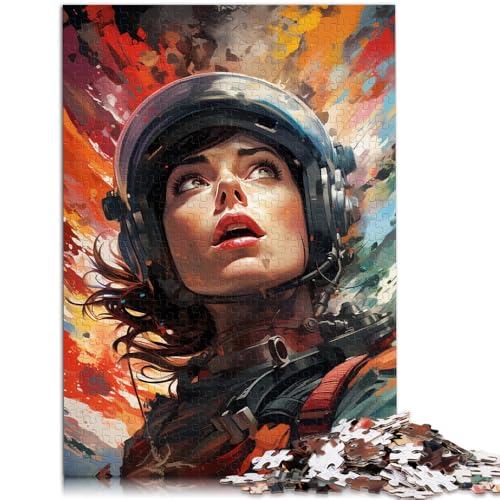 Puzzle für Erwachsene, 2000 Teile, Pilotin, Spielzeug, Denkspiel, Wanddekoration, einzigartige Geburtstags, 27,56 x 39,37 Zoll Puzzle für Erwachsene, 2000 Teile, Pilotin, Spielzeug, Denkspiel, Wanddekoration, einzigartige Geburtstags, 27,56 x 39,37 Zoll von SYUNFEI