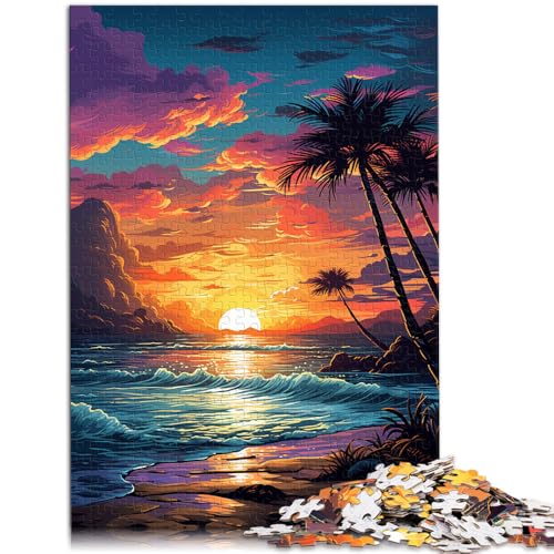 Puzzle für Erwachsene, 1000 Teile, Sonnenuntergang am Strand, Spielzeug, Denkspiel, Herausforderung für die Gehirnintelligenz, süchtig machendes Spielzeug,38x52cm Puzzle für Erwachsene, 1000 Teile, Sonnenuntergang am Strand, Spielzeug, Denkspiel, Herausforderung für die Gehirnintelligenz, süchtig machendes Spielzeug,38x52cm von SYUNFEI