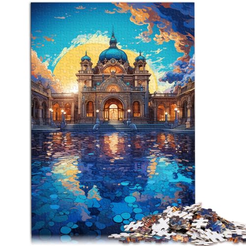 1000-teiliges Puzzle für Erwachsene, Thermalbäder Budapest, Lernspiele für Zuhause, DIY-Spielzeug, tolle Geschenke und Spielzeuge, 26 x 38 cm, für Teenager ab 14 Jahren von SYUNFEI
