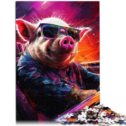 Puzzle für Erwachsene, 2000 Teile, Tierkunst, Schweinespielzeug, Denkspiel, ganze Familie, 70 x 100 cm, für Teenager ab 14 Jahren Puzzle für Erwachsene, 2000 Teile, Tierkunst, Schweinespielzeug, Denkspiel, ganze Familie, 70 x 100 cm, für Teenager ab 14 Jahren von SYUNFEI