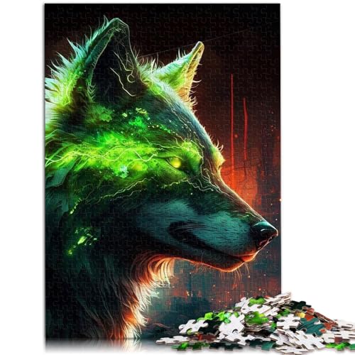 Puzzle für Erwachsene, 1000 Teile, Wolf, das Puzzle, 14,96 x 20,47 Zoll, Weihnachtspuzzle, Geschenke für Teenager ab 14 Jahren von SYUNFEI