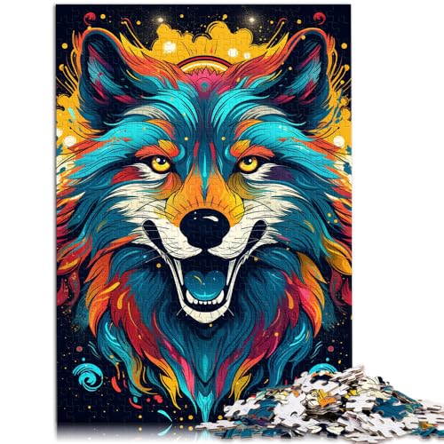 Puzzle für Erwachsene, 1000 Teile, Wolfsmalerei, Spielzeug, Denkspiel, anspruchsvoll, Aber unterhaltsam und humorvoll,50x75cm, für Teenager ab 14 Jahren von SYUNFEI