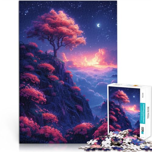 Puzzle für Erwachsene, 2000 Teile, Wolken und Blumen, Berge, Lernspielzeug, Familienspiele, Geschenkideen, 27,56 x 39,37 Zoll von SYUNFEI