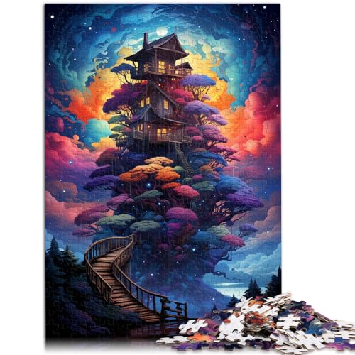 Puzzle für Erwachsene, 1000 Teile, buntes Baumhaus, pädagogisches Spielzeug zum Stressabbau, Puzzle-Geschenkideen, 50 x 75 cm, für Teenager ab 14 Jahren Puzzle für Erwachsene, 1000 Teile, buntes Baumhaus, pädagogisches Spielzeug zum Stressabbau, Puzzle-Geschenkideen, 50 x 75 cm, für Teenager ab 14 Jahren von SYUNFEI