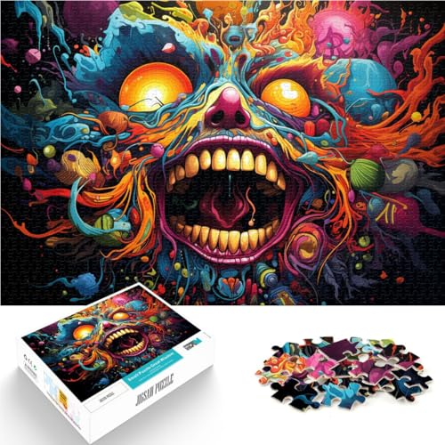 Puzzle mit 1000 Teilen für Erwachsene, buntes Fantasy-Monster, zum Entspannen, intellektuelles Lernspielzeug, Kunstwerk, Geschenk, 50 x 75 cm, für 14-Jährige Puzzle mit 1000 Teilen für Erwachsene, buntes Fantasy-Monster, zum Entspannen, intellektuelles Lernspielzeug, Kunstwerk, Geschenk, 50 x 75 cm, für 14-Jährige von SYUNFEI