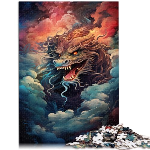 Puzzle für Erwachsene, 2000 Teile, chinesischer Drache am Himmel, Spielzeug, Denkspiel, 27,56 x 39,37 Zoll, für Teenager ab 14 Jahren von SYUNFEI