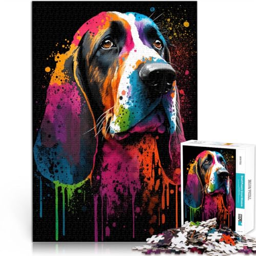Puzzles für Erwachsene, farbenfrohe Kopfhörer-Malpuzzles, 1000 Puzzles, 14,96 x 20,47 Zoll, Papppuzzles für Erwachsene und die Familie, tolles Geschenk für Erwachsene von SYUNFEI