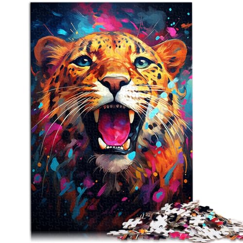 1000-teiliges Puzzle für Erwachsene, süße Geparden, Lernspiele für Zuhause, DIY-Spielzeug für die Heimdekoration, 50 x 75 cm, geeignet für Teenager ab 14 Jahren von SYUNFEI